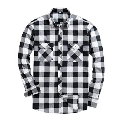 China Anti-Pilling Mens Tailored Shirt Flannel Plus Size Control Shirt For Mens Smart Casual for sale