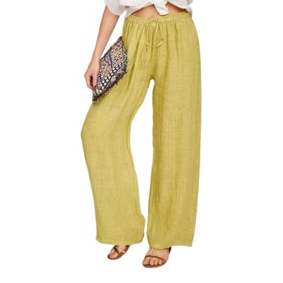 China Anti-pilling Comfortable Casual Linen Pants Female Loose Trousers Women Clothes Plus Size for sale