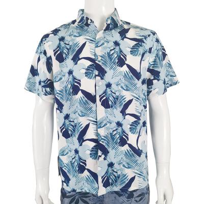 China QUICK DRY Custom Fancy Island Hawaii Printed Floral Shirts Check Shirts For Men for sale