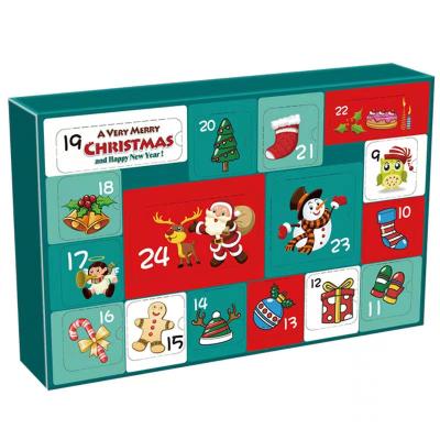 China New Hot Christmas Advent Calendar Anti Stress Anti Stress Pack Surprise Gift Toys Stress Relief Kit Blind Box Pop Christmas With Magic Cubes And Pendants for sale