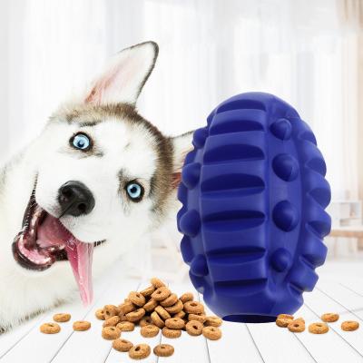 China Viable Rubber Pet Toys Sink Molars Bite Pet Effort Chew Dog Food Ball Dog Rubber Balls Smart Pet Toy for sale