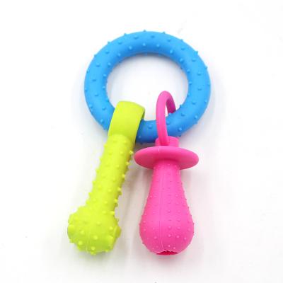 China Sustainable Pet Toys Pet Chewing Rings Resistance To Bite Toy Dog for sale