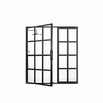 China Aluminum Swing Frame Glass Swing Security Garden House Doors for sale