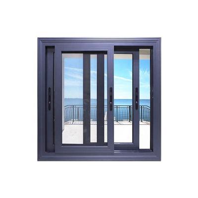 China General Reception Interior Aluminum Profile ThreeTrack Slip Window Slip for sale