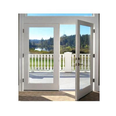 China Australian Pretty Exterior Swing Standard PVC / UPVC Casement Doors for sale