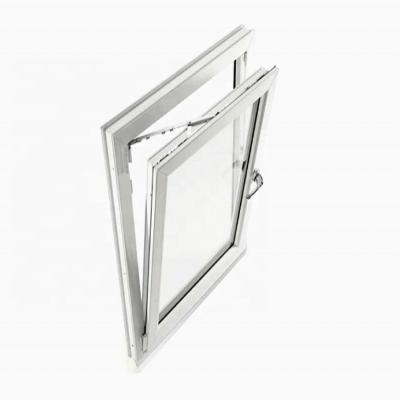 China Magnetic Screen German Style PVC Tilt And Turn Windows With Hinges And Hardware for sale