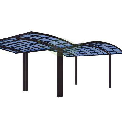 China Terrace Cover / Garden Laid Dome Shaped Parking Cover Kits Carport Cover Material for sale