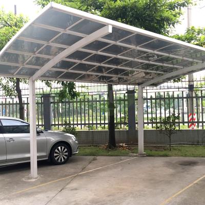 China Cheap china parking lot aluminum polycarbonate sheet bike car garage parking hotel for sale