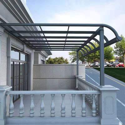 China Patio\Garden\Aluminum Canopy Windproof Outdoor Outdoor Rain Cover Patio Cover With Polycarbonate Roof Pergola Tent for sale