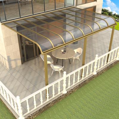 China Patio\Garden\View Polycarbonate Canopy Outdoor Waterproof White Aluminum Patio Tents for sale