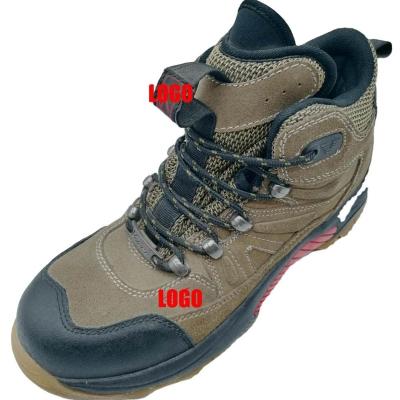 China Waterproof Outdoor Water Proof Hiking Boot Suede Leather Shoes Lace Up Trekking Sports Sneakers for sale