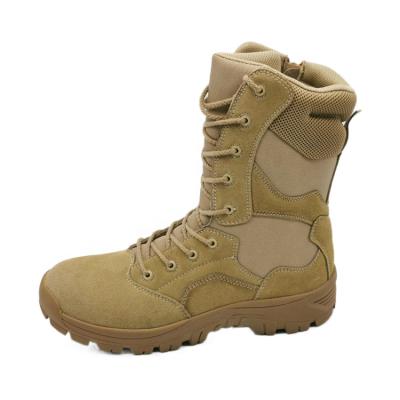 China Manufacturer Breathable Men High Ankle Cold Stick Leather Construction Safety Military Boots for sale