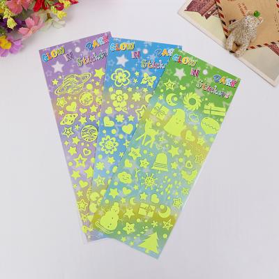 China OEM Luminous Stickers Fluorescence Glowing Stickers Decorative Sticker 2020 New Design for sale