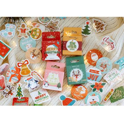 China Custom Decorative Sticker Decoration Gift Kids Merry Christmas Small Stickers for sale