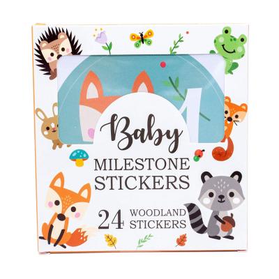 China Wholesale Newborn Baby Milestone Decorative Sticker Baby Milestone Monthly Stickers for Gril and Boy First Year Baby Best Stickers for sale