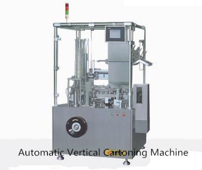 China PLC Control Automatic Vertical Cartoning Machine 30-120 boxes/min for sale