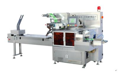 China Pillow Type 450mm Horizontal Packing Machine With CVT Servo Motor Control for sale