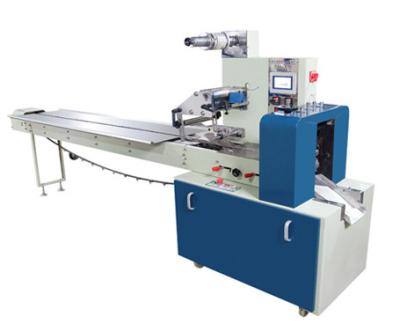 China 255mm PLC Control Flow Wrapping Machine Pillow Packaging Machine For Electrical Accessory for sale