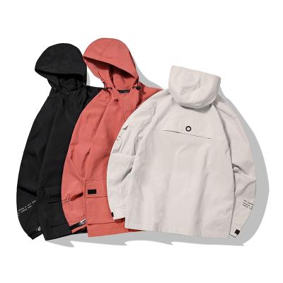 China Sustainable Men's Overalls Long-sleeves Style Mens Fashion Casual Hooded Loose Jackets With Two Big Pockets for sale