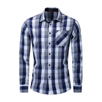 China Breathable 100% Cotton Mens Double Pump Operators Button Down Shirts Long Sleeve Regular Fit 100% Cotton Button Down Shirts For Men for sale