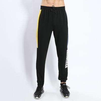 China Men's GYM slim fit anti-pilling sportswear pants wholesale men's color block sweatpants custom print men's jogger pants for sale