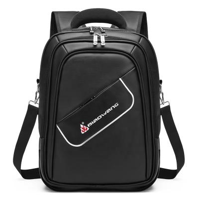 China Anti-theft Fashion Multifunctional Laptops Leather Bag Travel Bag Man Backpack for sale