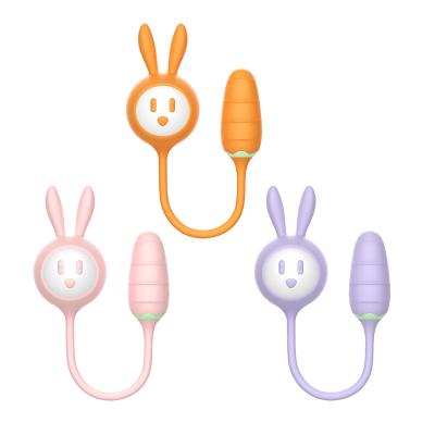 China 2023 Female Silicone Vibrator Kovida Easter Gifts Rabbit Carrot Silicone Clitoris Massage Licker Nipple Holds Suction Shock Vibrator Girls Sex Toys for sale