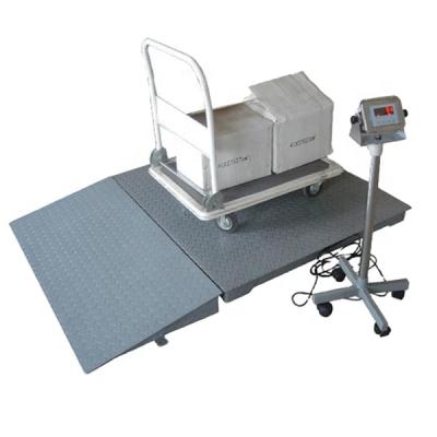 China Carbon Steel or Stainless Steel 1Ton to 5 Ton Floor Scale Electronic Digital Platform Weighing for sale