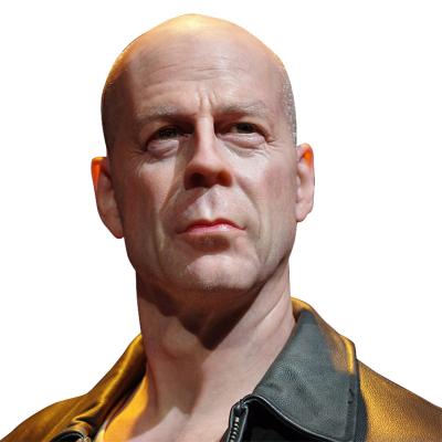 China Persönlichkeits-Bruce Willis Wax Figure Realistic Hotter-Berühmtenmenschliche Wachs-Statue zu verkaufen