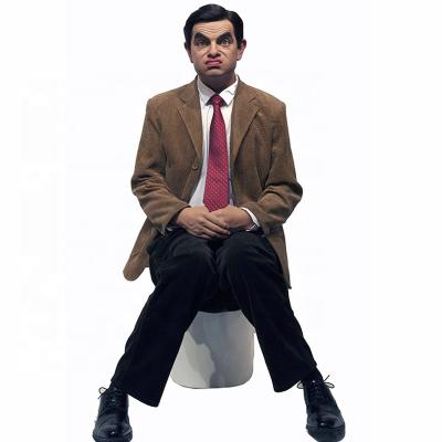 Cina Figura interattiva iper realistico divertente di sig. Bean Wax Statue in vendita