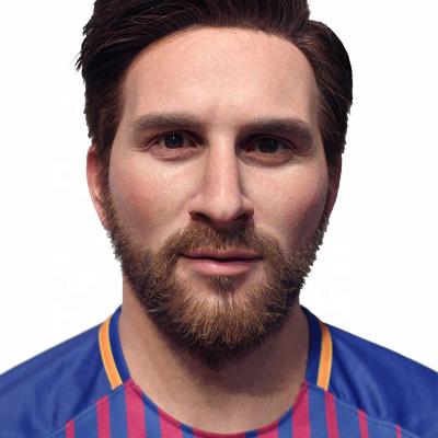 Cina Calciatore su ordinazione Lionel Messi Wax Figure Silicone Statue per esposizione in vendita