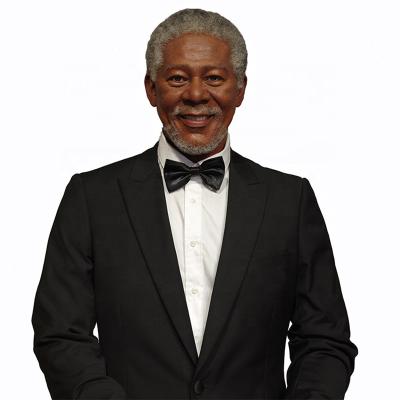 Cina Figura di Morgan Freeman Wax Statue Handmade Silicone dell'attrazione in vendita