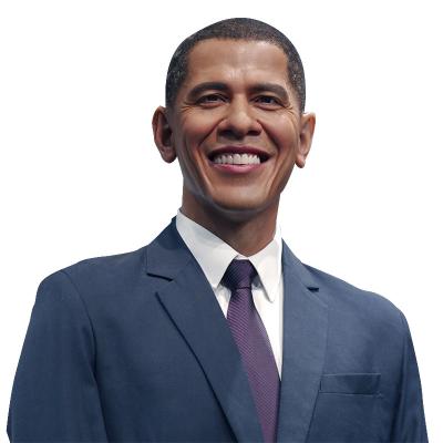 Cina Silicone a grandezza naturale influente internazionale di Barack Obama President Wax Figures in vendita