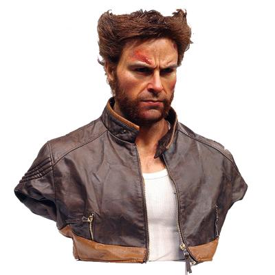 Cina Figura di cera a grandezza naturale personale famosa della statua del busto della resina di Wolverine in vendita