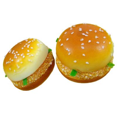 China Modelo pequeno Food For Party do Hamburger 3D do alimento falsificado falsificado realístico feito a mão do 1:1 do alimento da fibra de vidro à venda