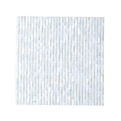 China Durable Natural Pearl Shell Tiles 3D Cube Flooring Mosaic Slab For Background Wall Decoration for sale