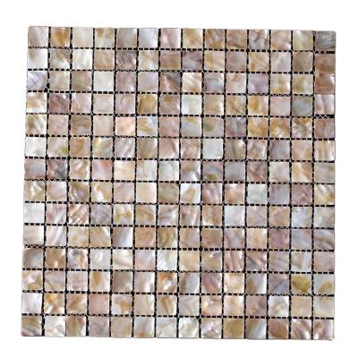 China BROOM Pearlescent Shell Mosaic Subway Tile Parquet Hide and Stick Backsplash, For Living Room Background Wall and Kitchen 12 x 12In for sale