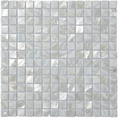 China Natural Pearlescent Parquet Mosaic Slab Shell Slabs Decoration 30cm*30cm For Kitchen Wall for sale