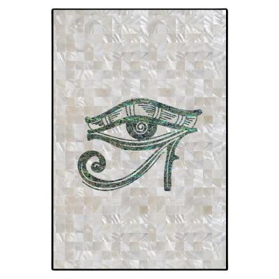 China Minimalist Customized Wall Art Paint Deco Mother Of Pearl Mosaic Eye Picture Portrait Crafts For Home Decor for sale