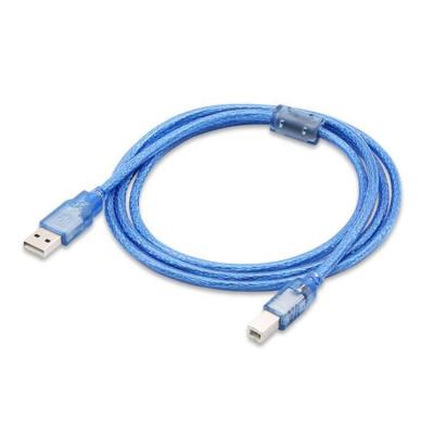 China High quality plug and play transparent blue color printer usb printer cable for connecting printer computer for sale