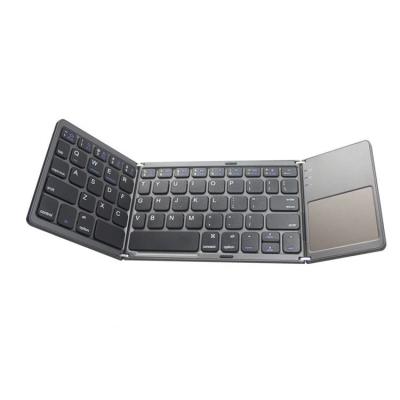 China Wireless Portable Foldable Keyboard Folding Wireless Keyboard with Touchpad for Windows IOS Android for sale