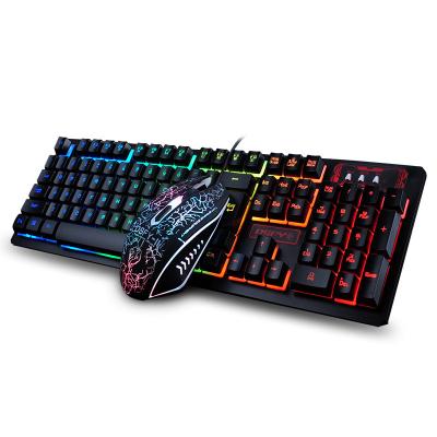 China Anti-drop Backlit Gaming Mouse And Combo Keyboard PC Keyboard for sale