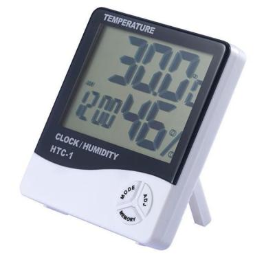 China Plastic LCD Display ABS Digital Indoor Hygrometer Thermometer HTC-1 Electronic Hygrometer Thermometer for sale