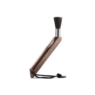 China Viable Custom Different Quality Black Walnut Handle Wooden Grinder Brushes For Home for sale