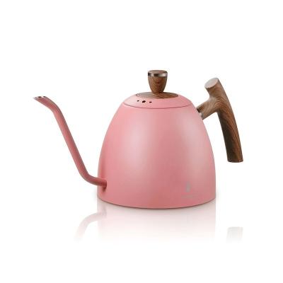 China Viable Hot Sales Specialized 1500Ml Portable Pink Gooseneck Spout Pour Over Coffee Kettle For Gift for sale