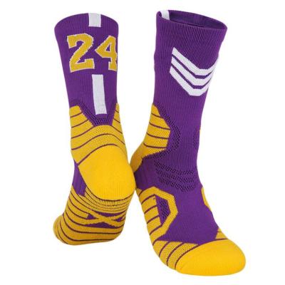 China Saling Designer Socks Famous Brands Breathable Warm Custom Bangs Logo Breathable Basketball Socks for sale