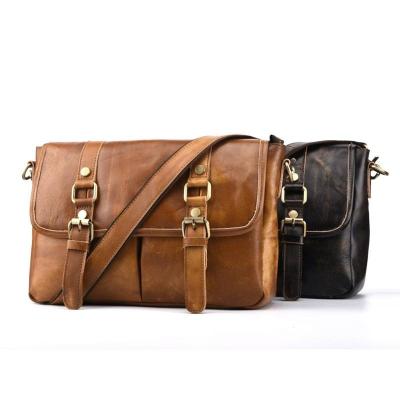 China High Quality Customized High Quality Main Layer Cowhide Main Messenger Bag For Man for sale