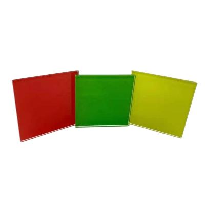 China Supermarket New Product Factory Supplier Decoration Architectural Rectangular Panel Opaque Colored Lacquered Single Layer Glass for sale