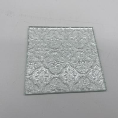 China 12mm Customized Kitchen Design Figure Glass 5mm 6mm 8mm 10mm Tempered Pattern Glass Begonia Embossed Glass for sale