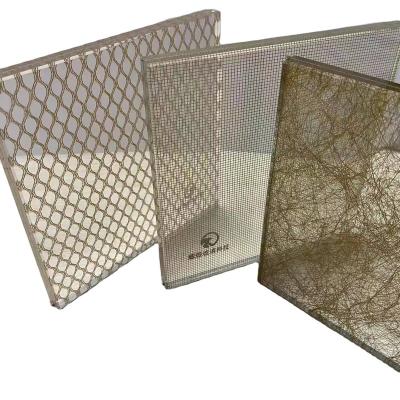 China Chinese Manufacturer Strong Safety Toughened Laminated Rectangular Tempered Art Craftdecoration Clear Wired Craft Glass for sale